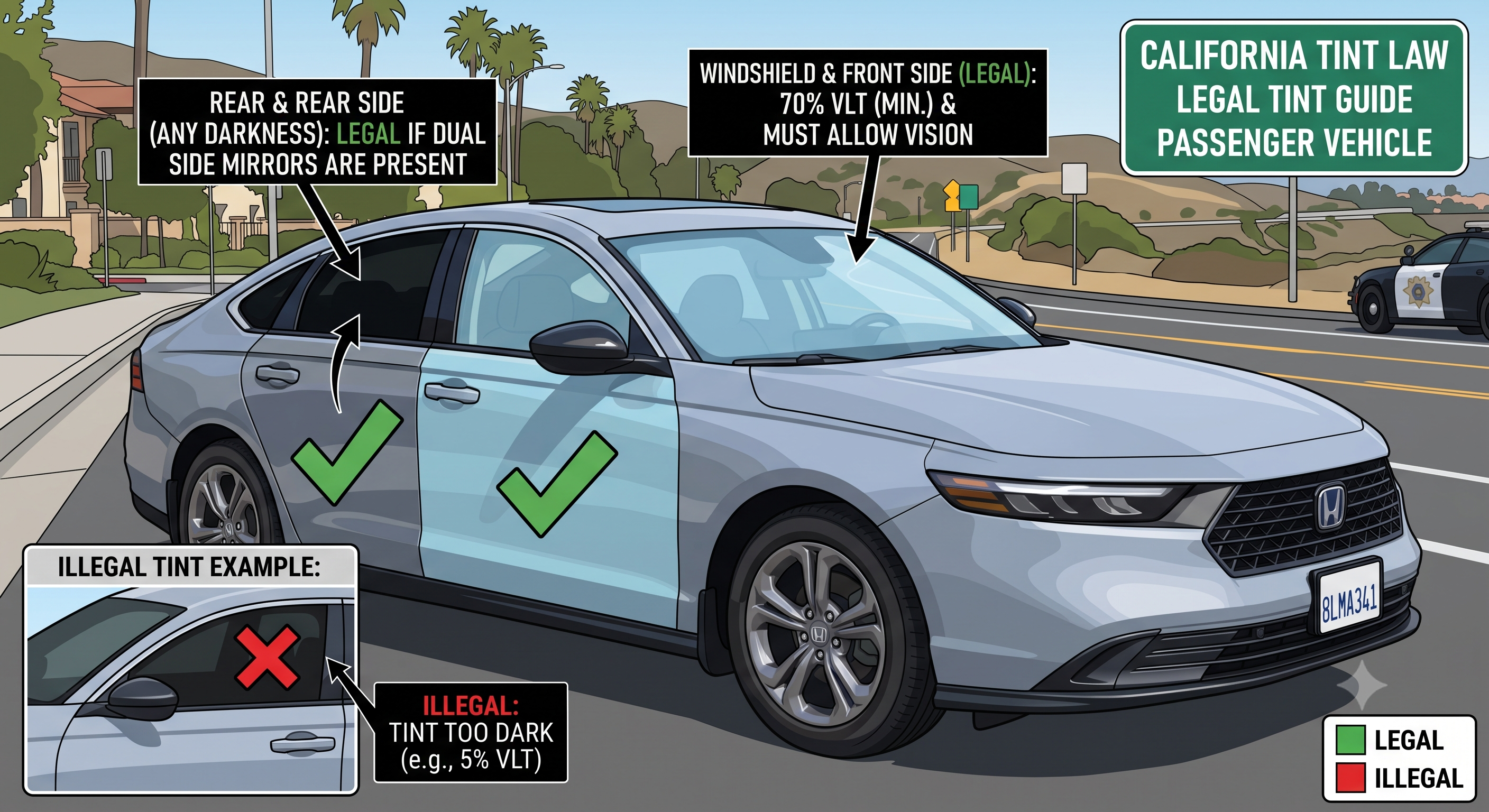 California Window Tint Laws Explained (2026 Update)